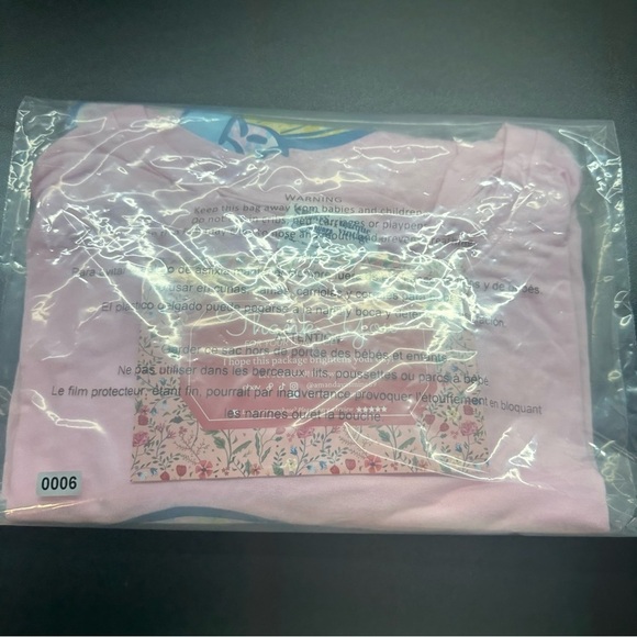 The Smurfs x Unique Vintage NEW NWT Floral Pink Graphic TShirt Top Size 2x/18 - Picture 11 of 11